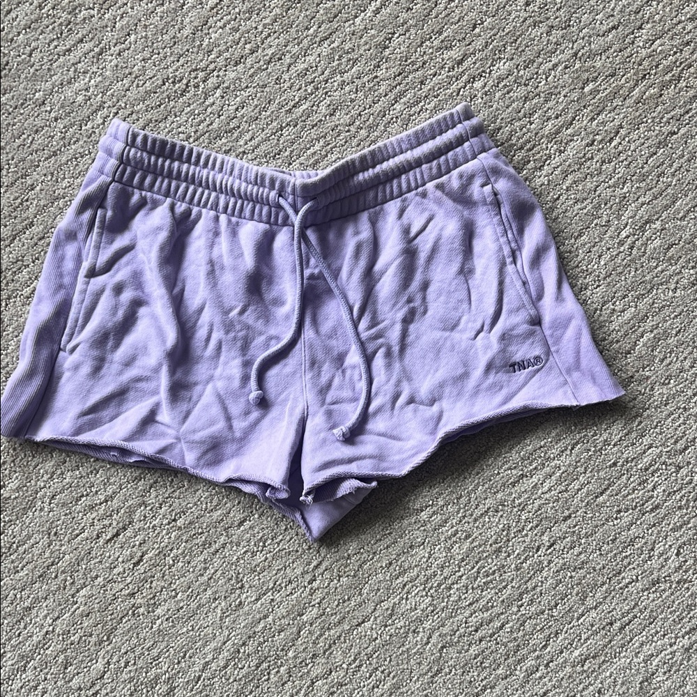 Aritzia Lavender Sweatfleece Shorts Size S